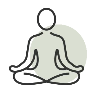 Icon representing somatic release, body awareness, psychosomatic patterns, and embodied healing.