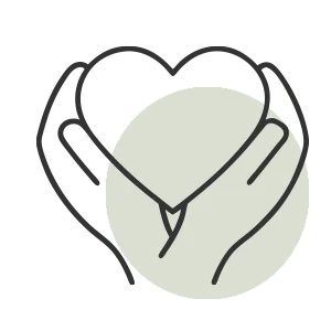 Icon representing trauma-informed support, deep healing, childhood wounds, and emotional safety.
