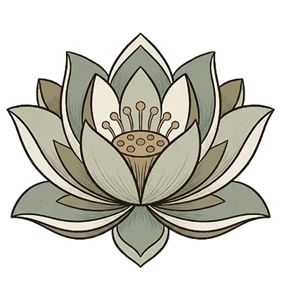 Illustration de lotus ouvert symbolisant l’éveil, l’expansion intérieure et l’ouverture émotionnelle.