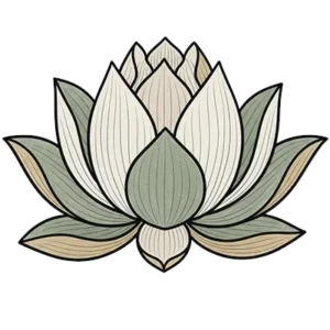 Illustration de lotus symbolisant la transformation intérieure, les schémas émotionnels et la recherche de soi chez Natural Esné.